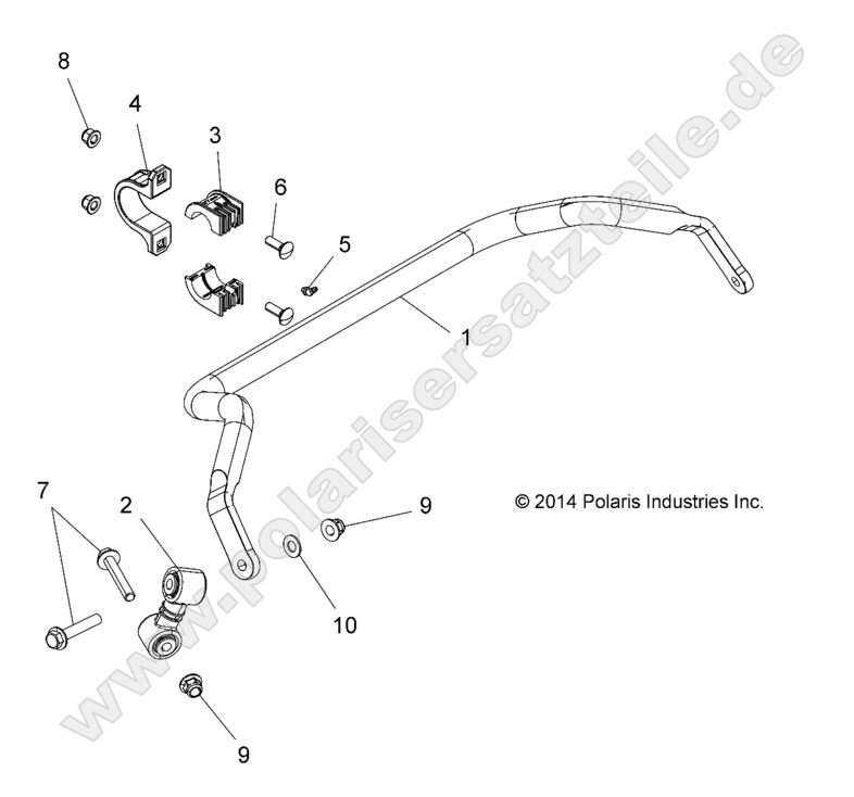 SUSPENSION, STABILIZER BAR, REAR
