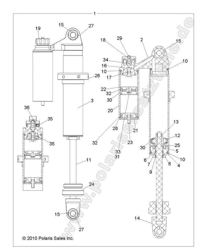 SUSPENSION, FRONT SHOCK
