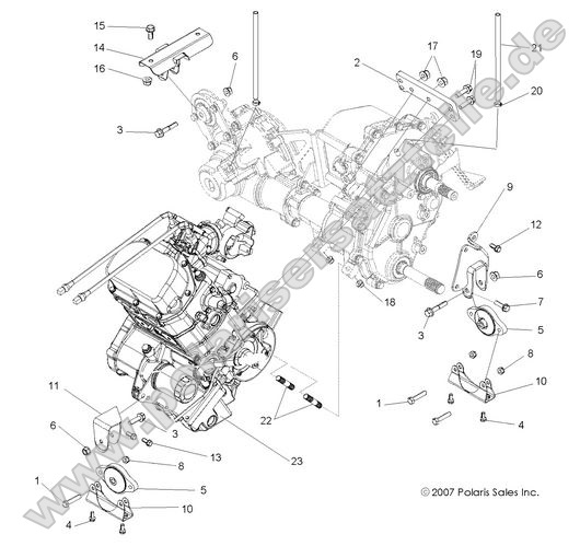 ENGINE, TRANSMISSION MOUNTING