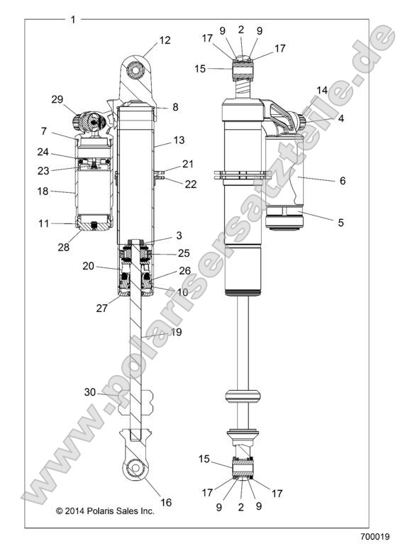 SUSPENSION, REAR SHOCK