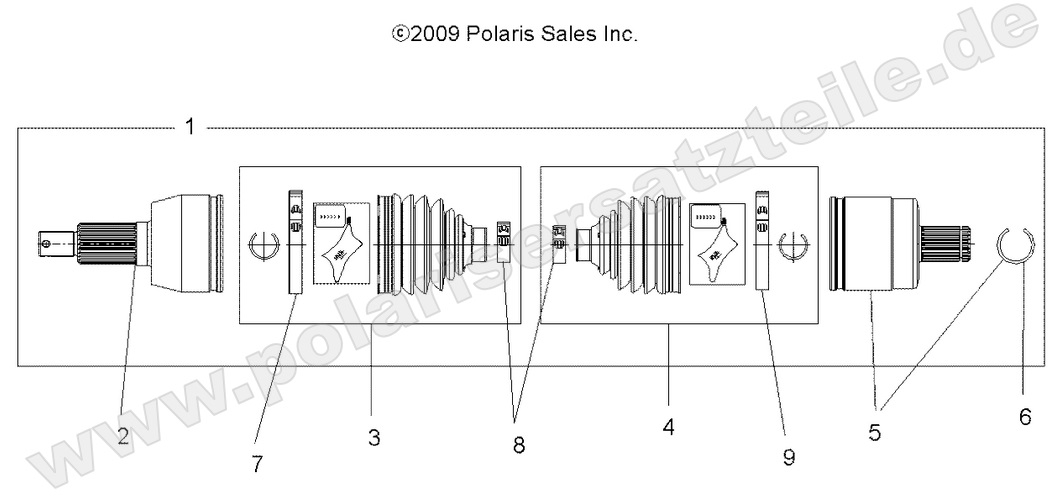DRIVE TRAIN, DRIVE SHAFT, FRONT