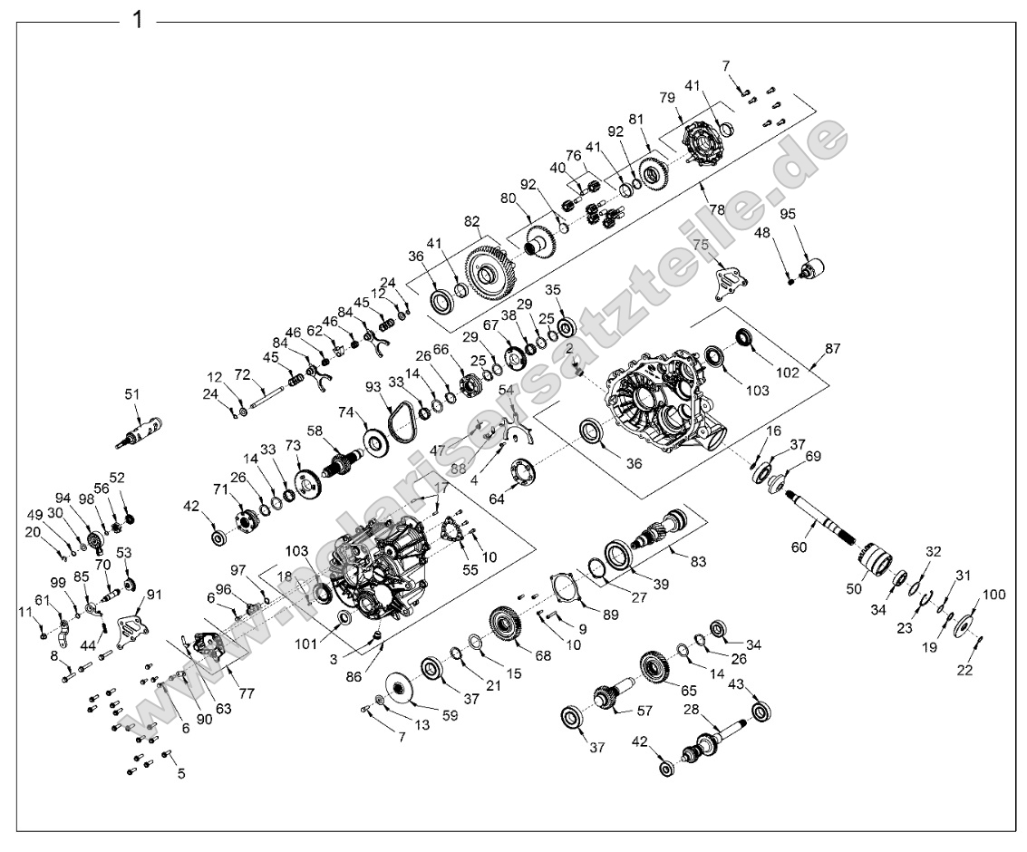 Drive Train, Main Gearcase (from 2/23/16)