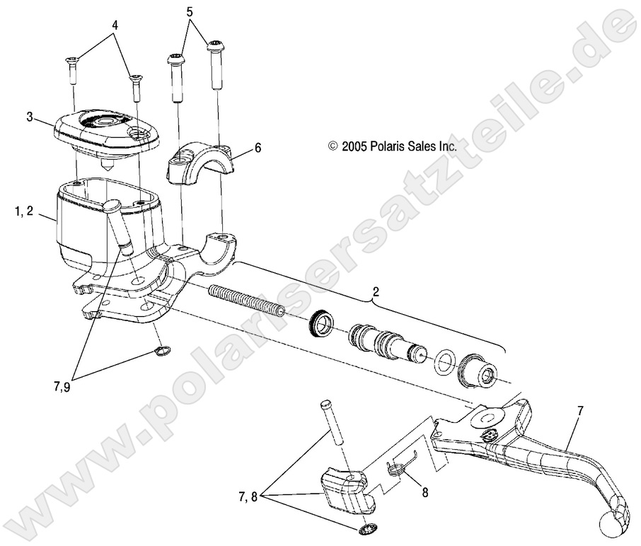 BRAKES, FRONT BRAKE LEVER and MASTER CYLINDER