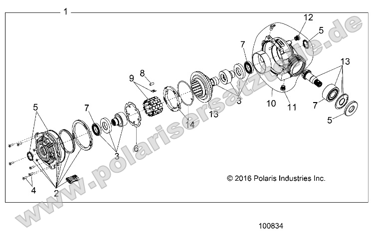 Drive Train, Front Gearcase Internals