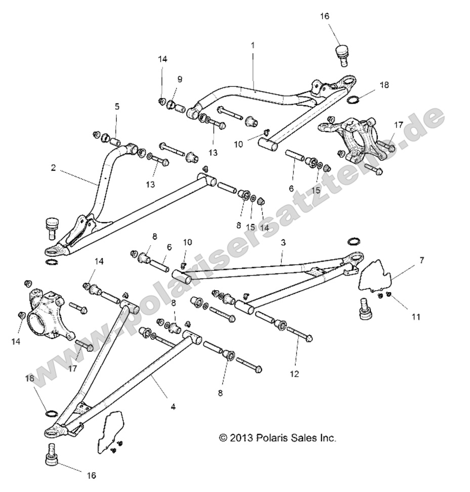 SUSPENSION, FRONT CONTROL ARMS