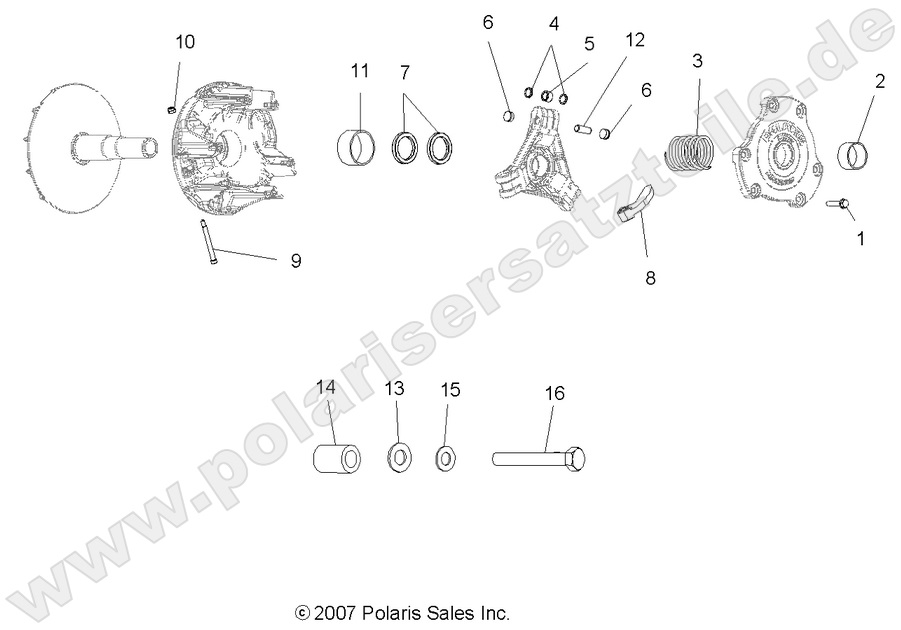 DRIVE TRAIN, PRIMARY CLUTCH