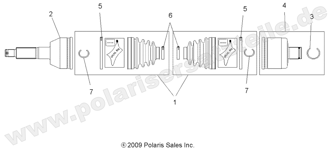 DRIVE TRAIN, REAR DRIVE SHAFT
