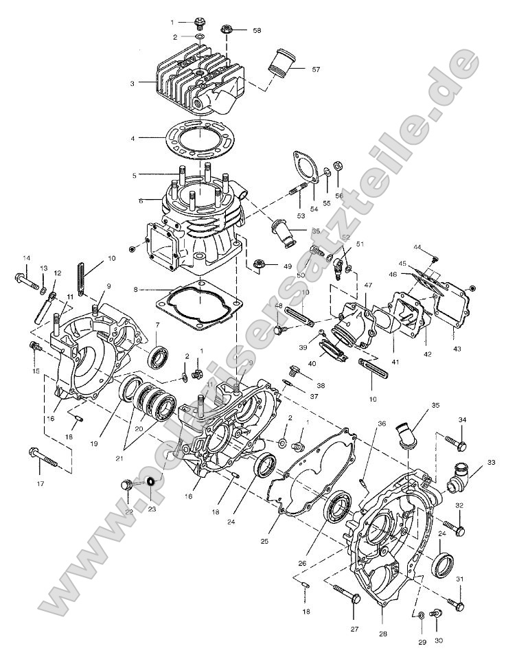 Crankcase and Cylinder
