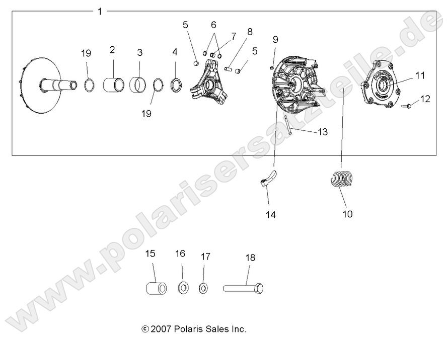 DRIVE TRAIN, PRIMARY CLUTCH