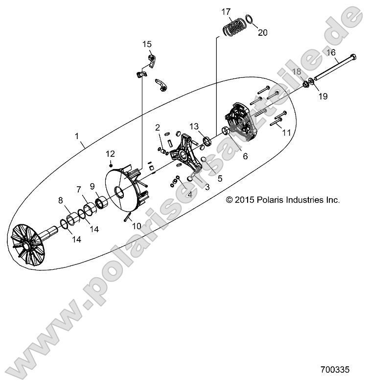 Drive Train, Primary Clutch