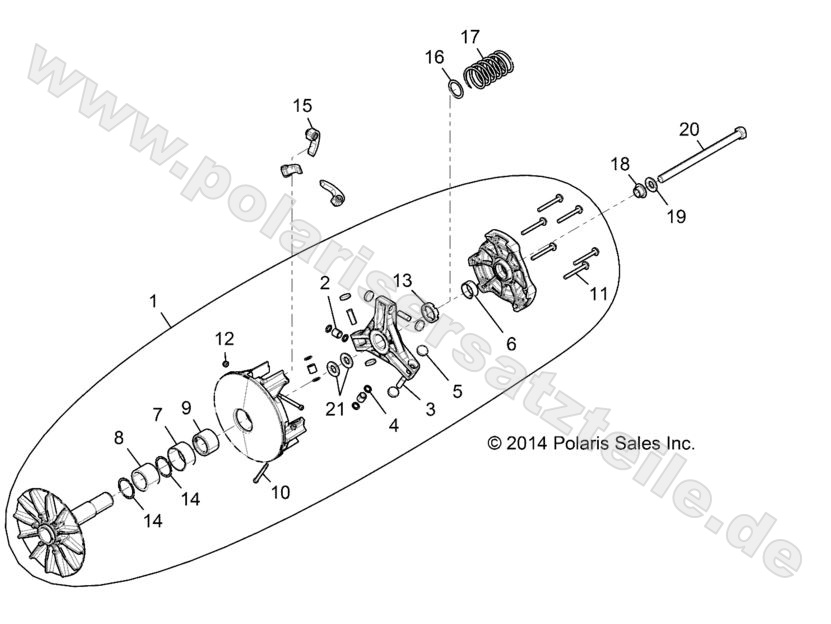 DRIVE TRAIN, PRIMARY CLUTCH