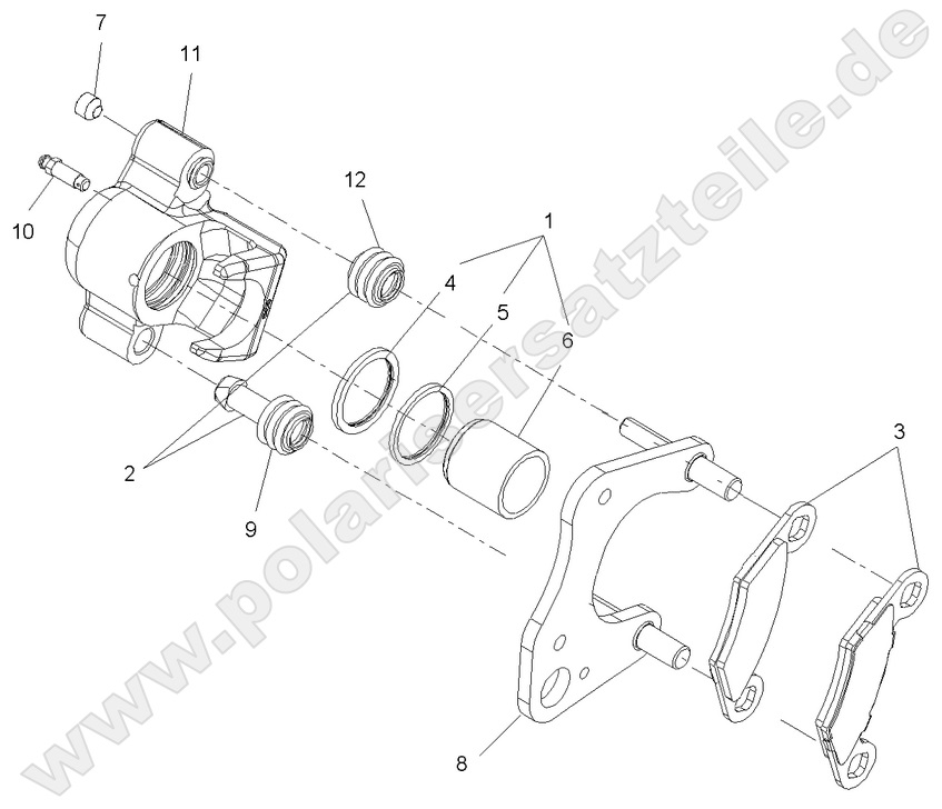 BRAKES, FRONT CALIPER