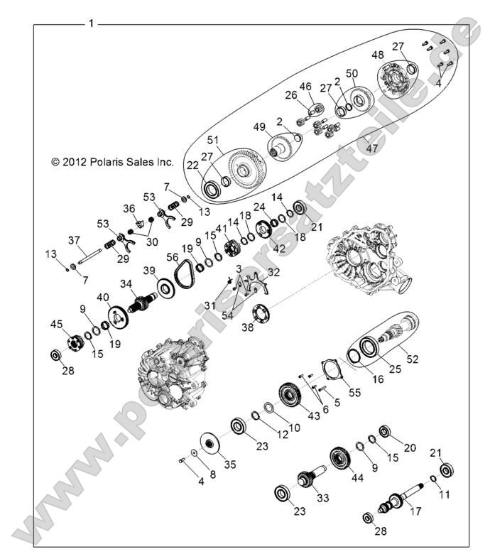 DRIVE TRAIN, MAIN GEARCASE INTERNALS