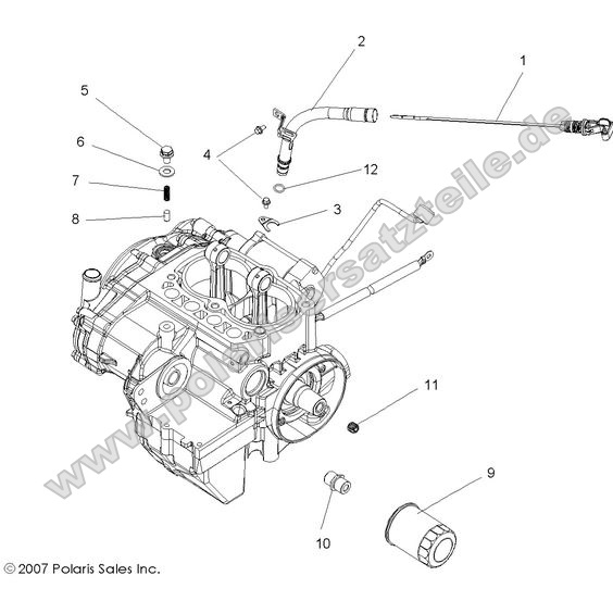 ENGINE, DIPSTICK and OIL FILTER