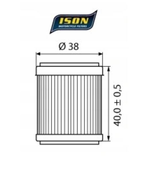 ISON Ölfilter 141 Beta Fantic GasGas Husqvarna MBK TM-Racing Yamaha