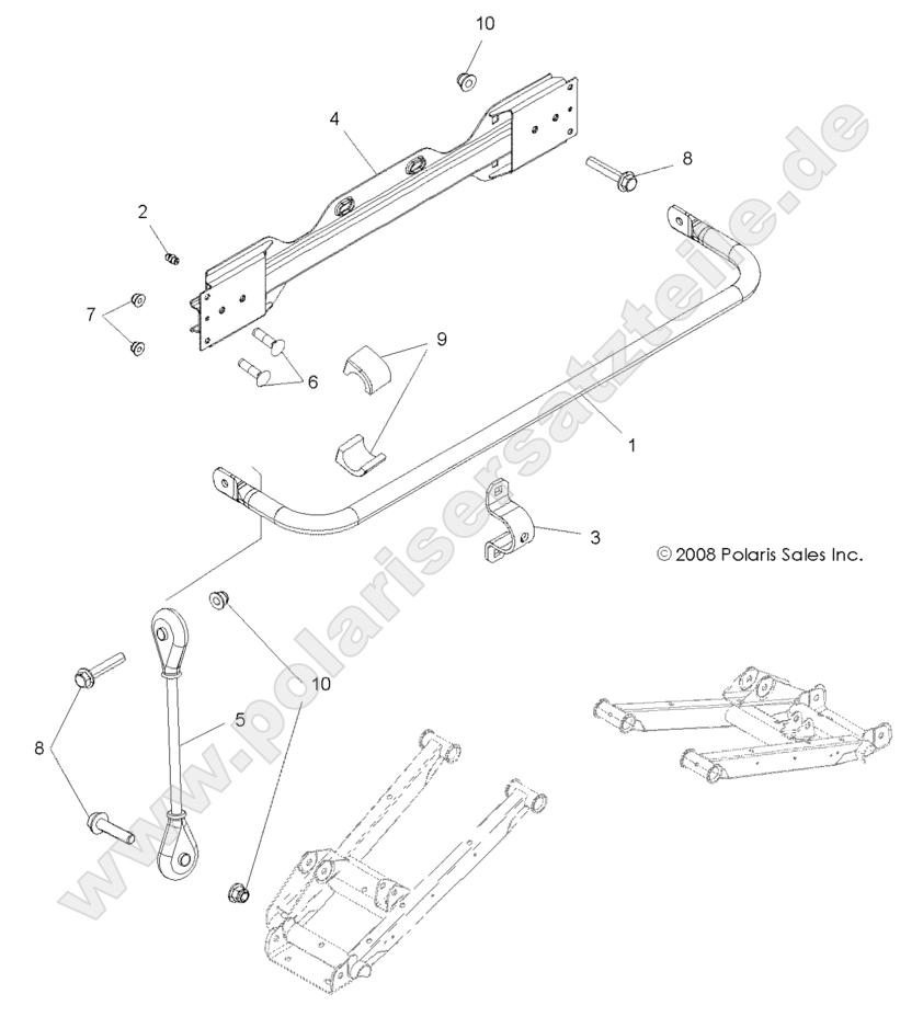 SUSPENSION, STABILIZER BAR, REAR