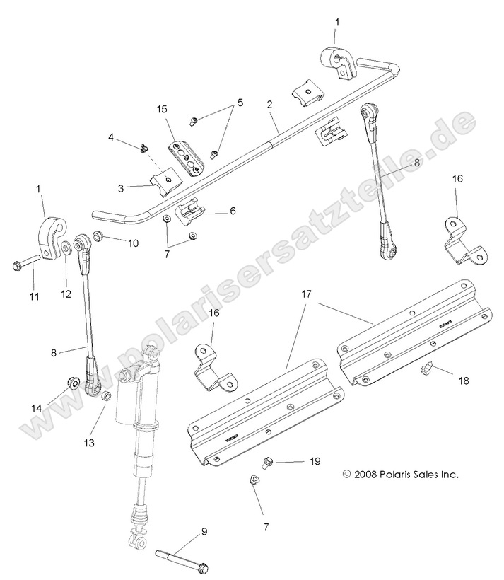 suspension stabilizer bar front