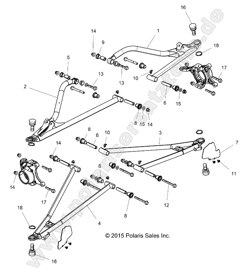 SUSPENSION, FRONT CONTROL ARMS