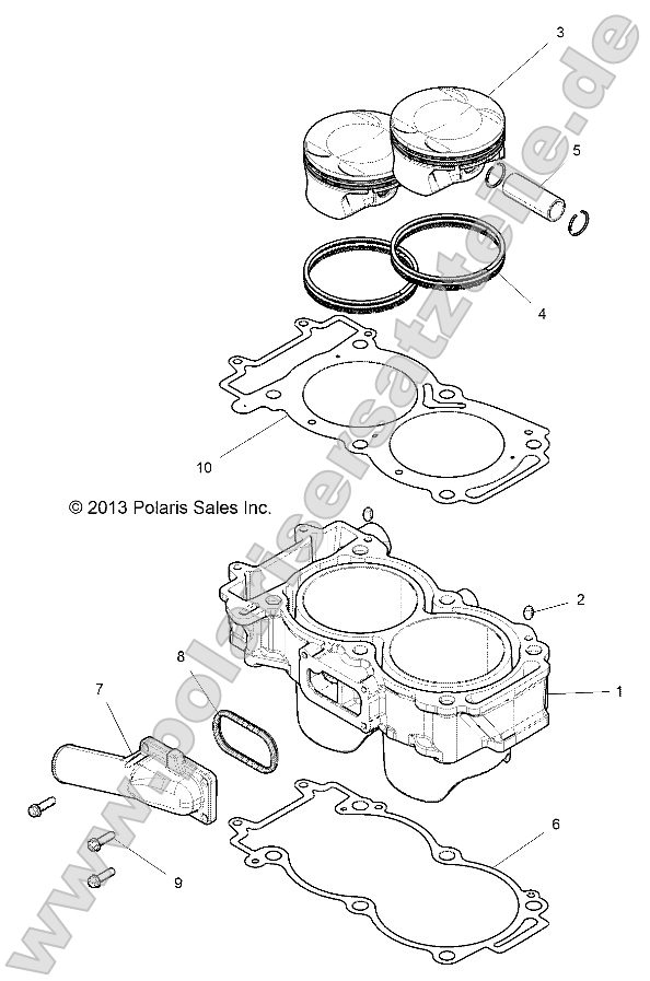 Engine, Cylinder and Piston