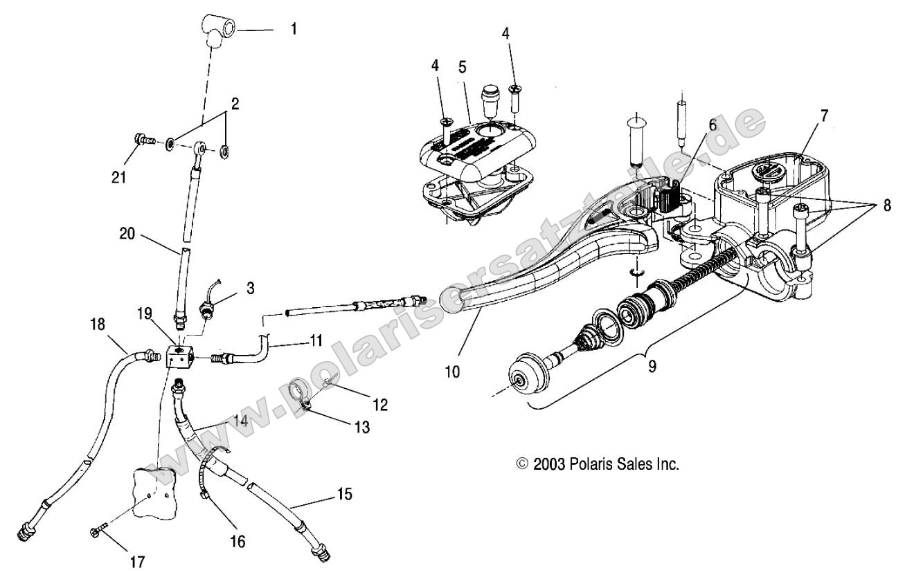Controls - Master Cylinder/Brake Line