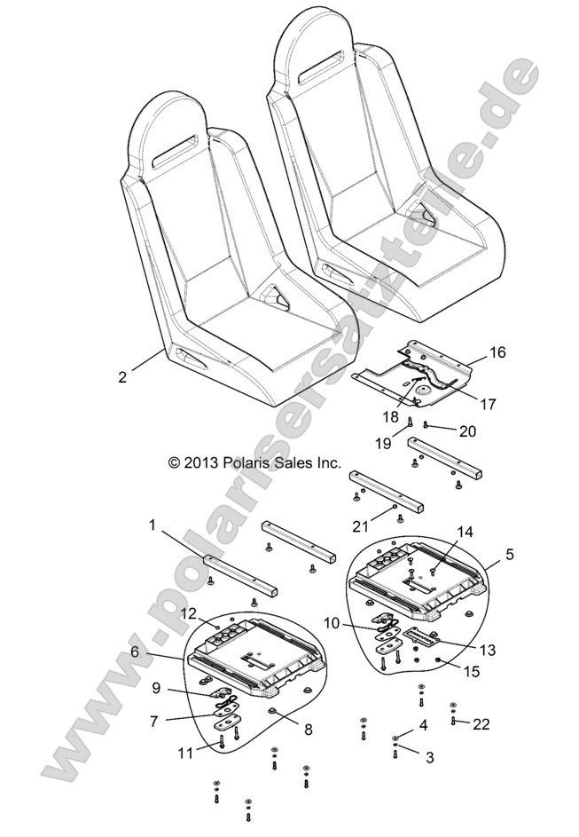 BODY, SEAT ASM. AND SLIDER