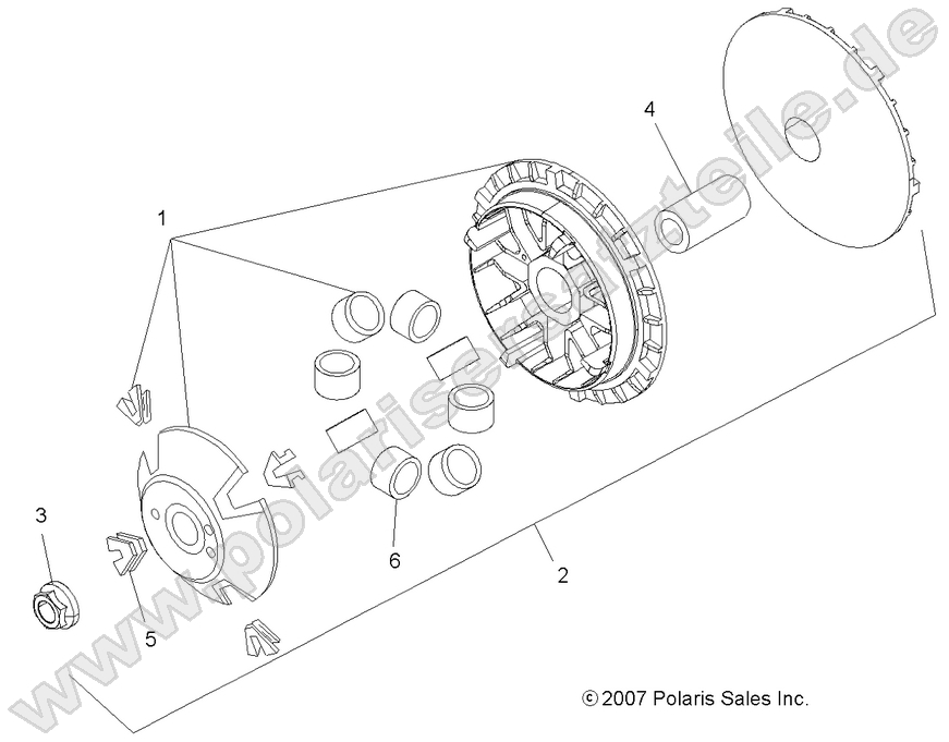 DRIVE TRAIN, PRIMARY CLUTCH
