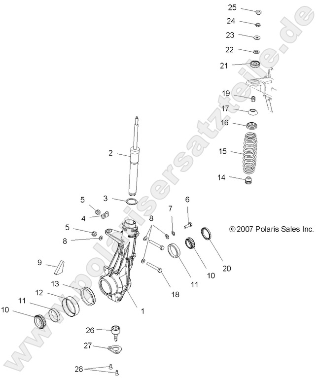 SUSPENSION, FRONT STRUT