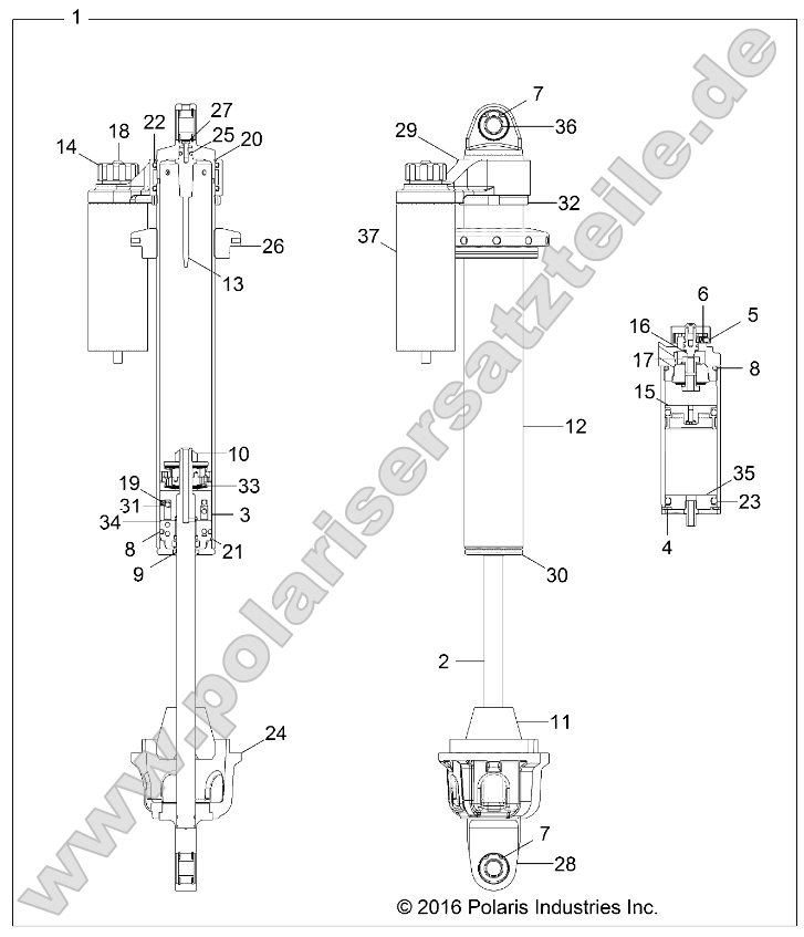 Suspension, Front Shock Internals