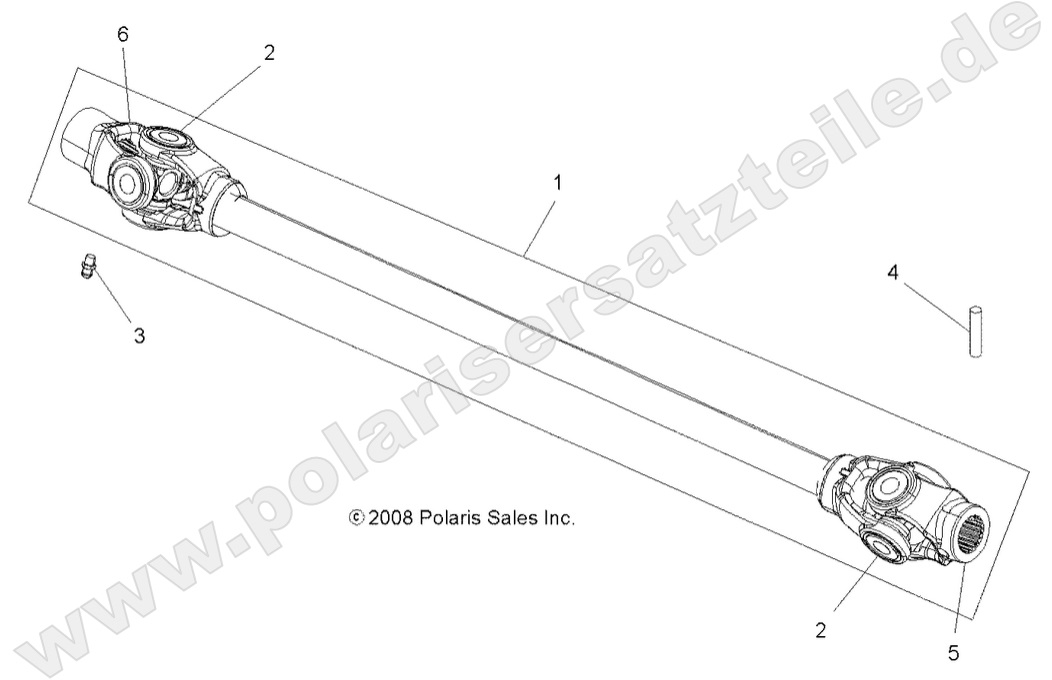 DRIVE TRAIN, PROP SHAFT, FRONT