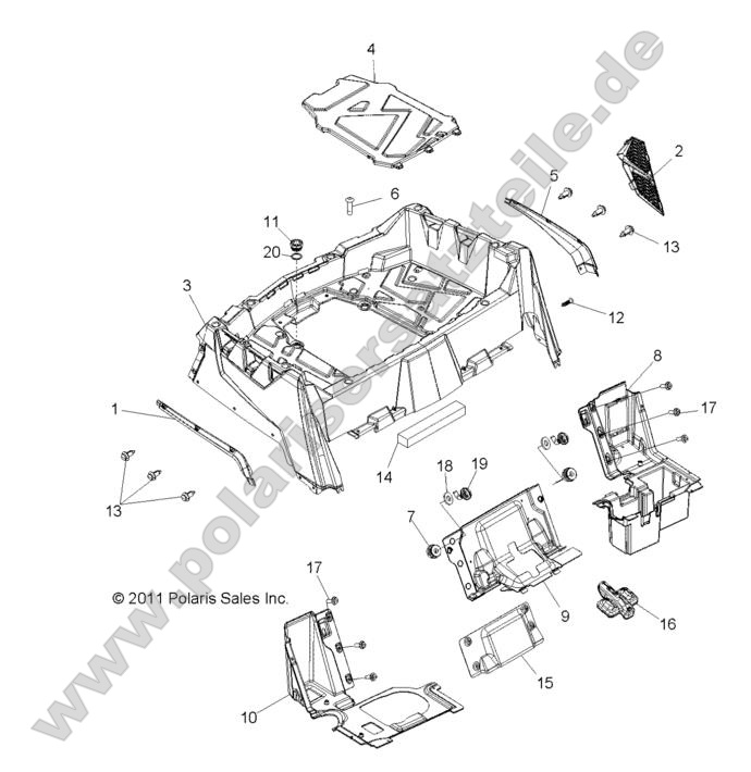 BODY, REAR RACK and FENDERS