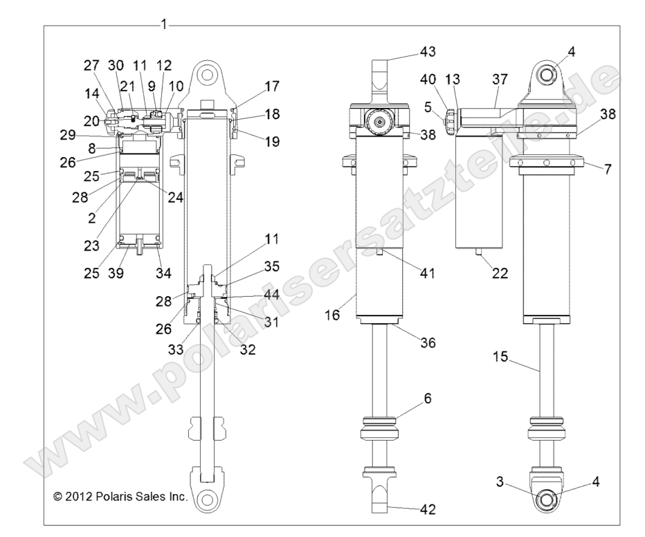 SUSPENSION, REAR SHOCK (7043938)