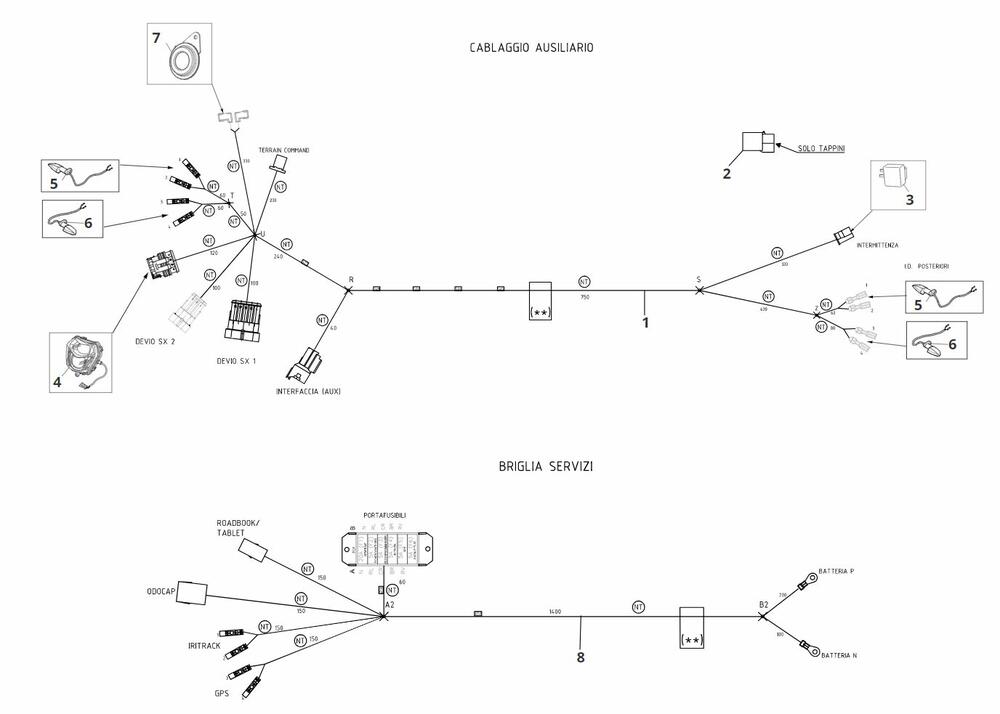 Fantic-XEF-450-Rally-Hard-Enduro-Nebenkabelbaum Nebenkabelbaum
