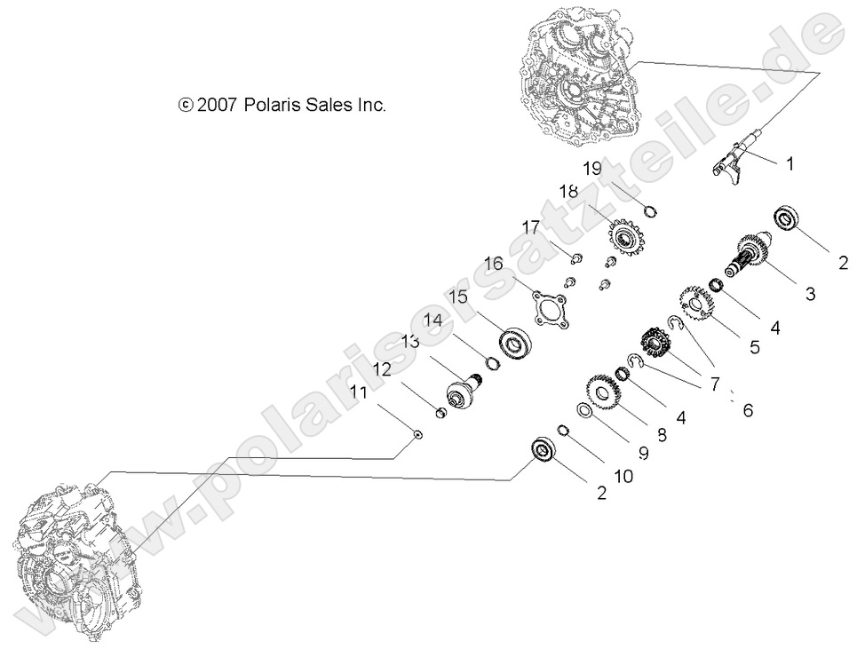 DRIVE TRAIN, MAIN GEARCASE INTERNALS