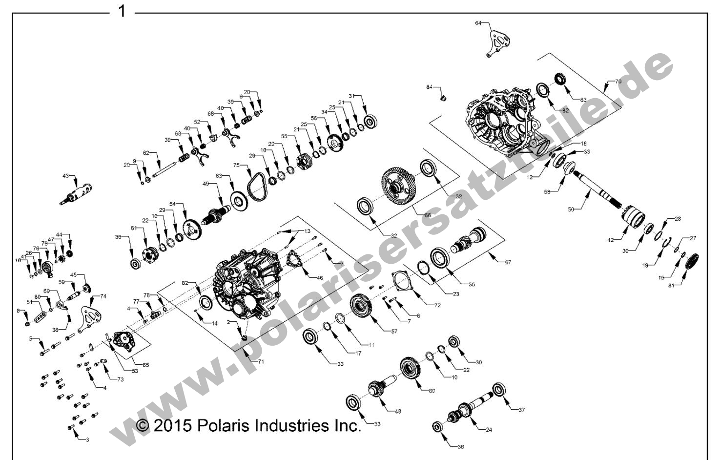 DRIVE TRAIN, MAIN GEARCASE INTERNALS