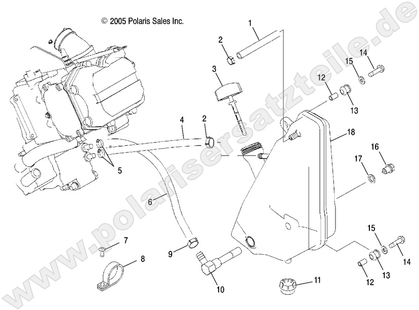 ENGINE, OIL SYSTEM and OIL TANK