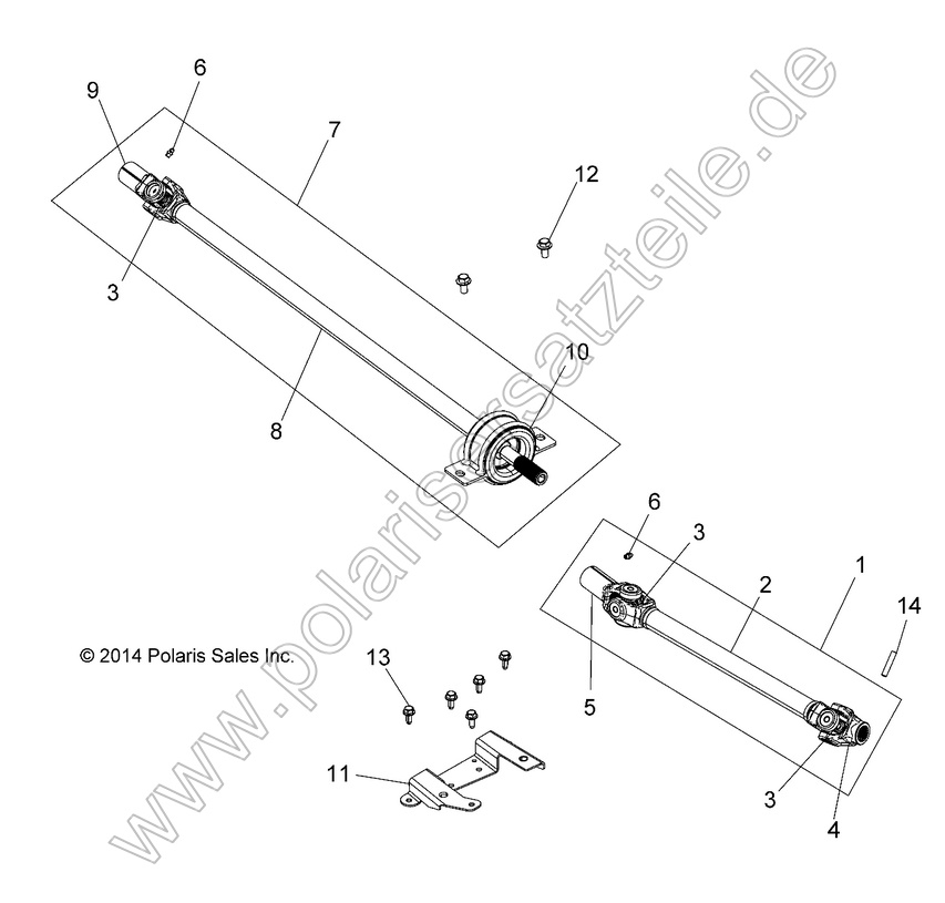 DRIVE TRAIN, FRONT PROP SHAFT