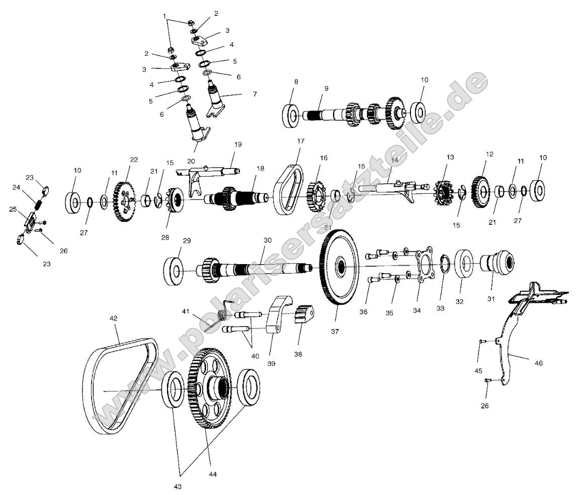 Gearcase (Internal Components)
