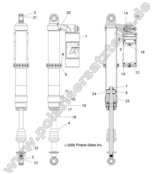 SUSPENSION, REAR SHOCK