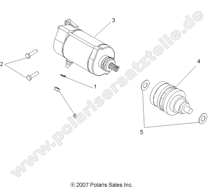 ENGINE, STARTING MOTOR