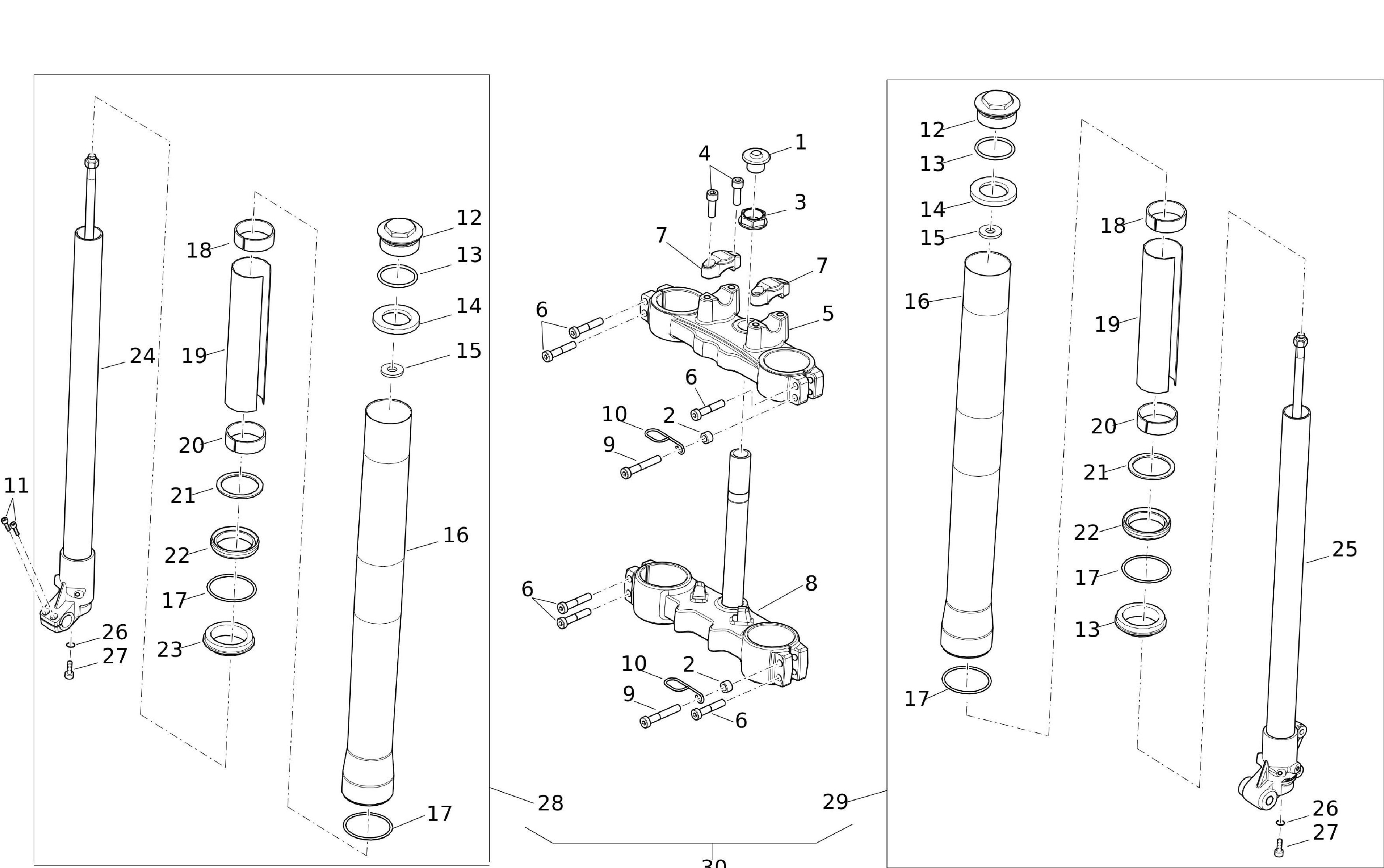 Gabel / Gabelbrücke Performance Gabel / Gabelbrücke Performance