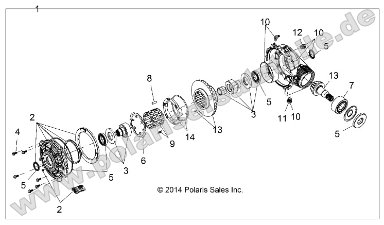 Drive Train, Front Gearcase
