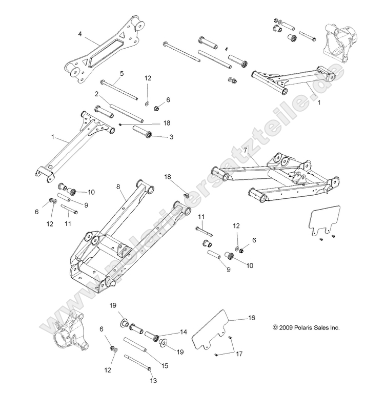 SUSPENSION, REAR CONTROL ARMS