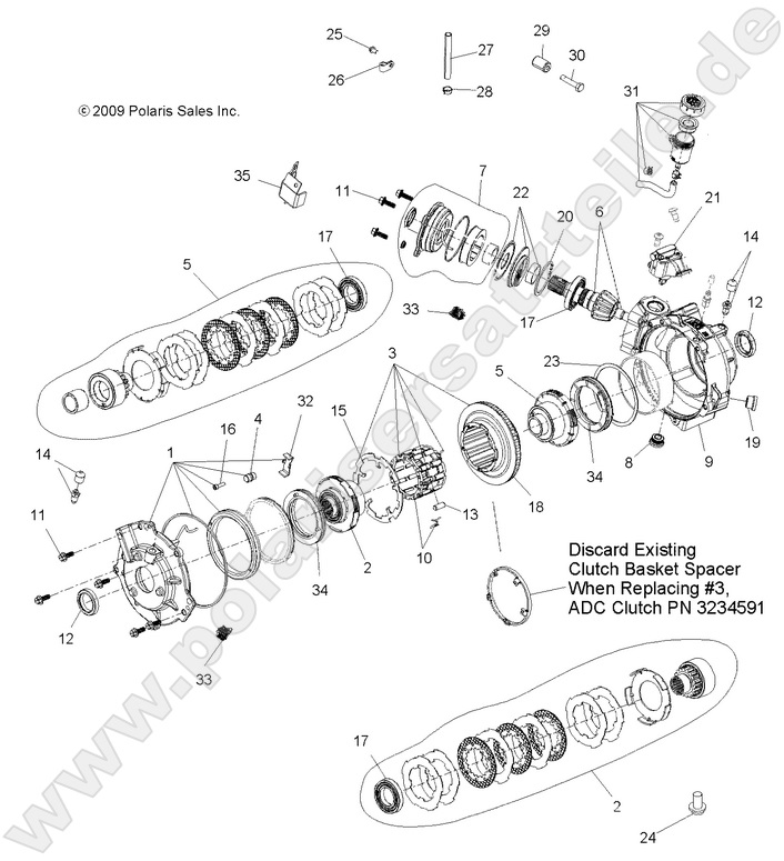 DRIVE TRAIN, FRONT GEARCASE and MOUNTING