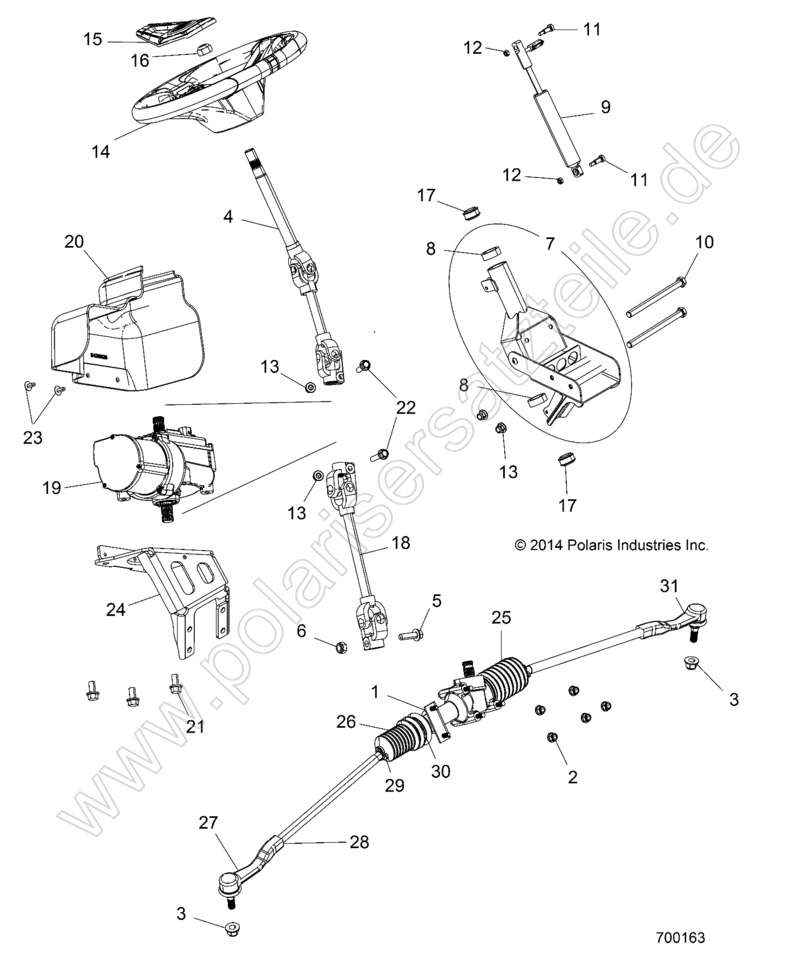 STEERING, POWER STEERING ASM