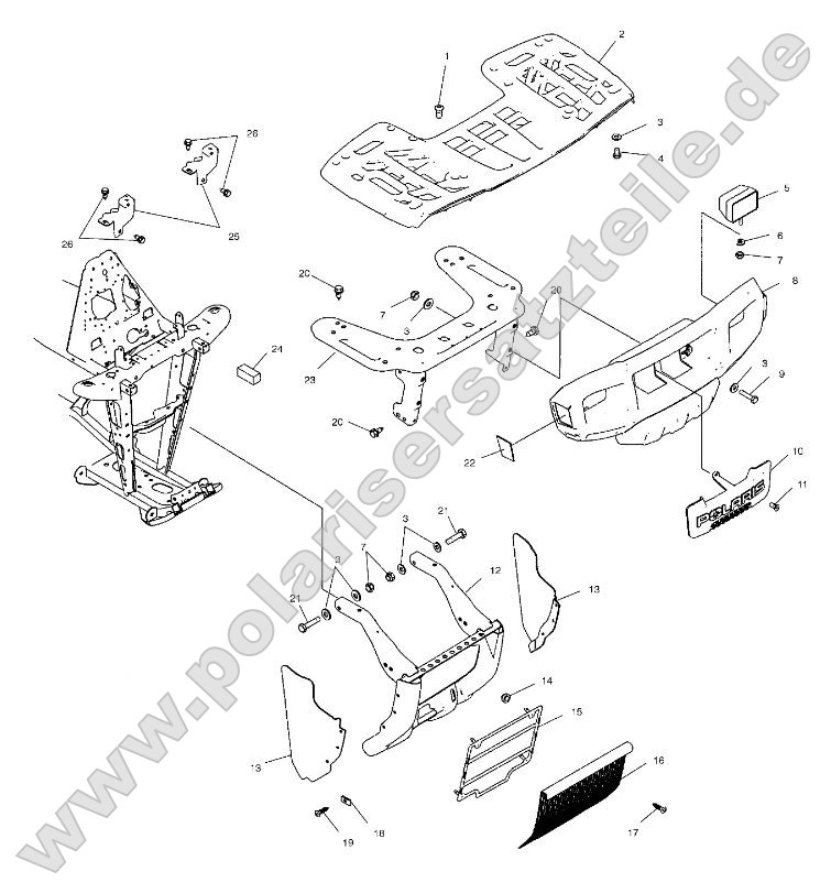 Front Rack and Bumper Mounting