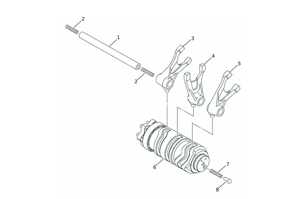 Caballero125MY24-Desmo Schaltwalze