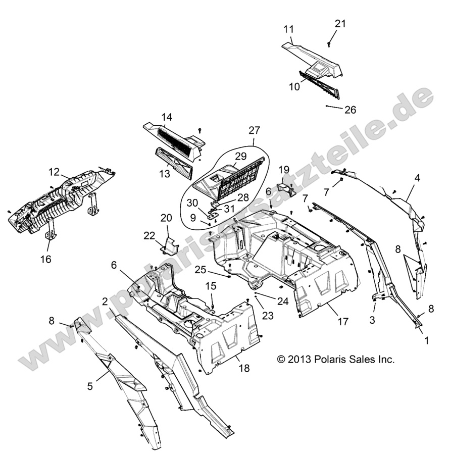 BODY, REAR RACK AND FENDERS