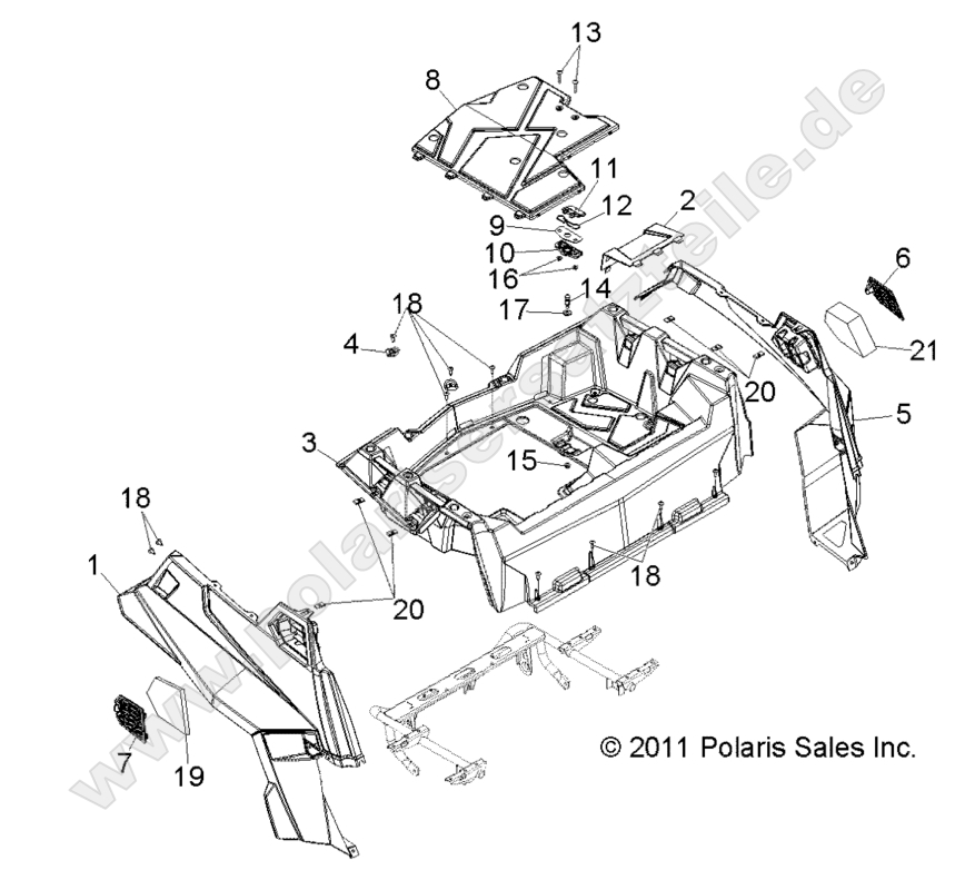 BODY, REAR RACK and FENDERS
