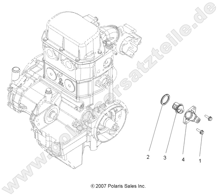 ENGINE, COOLING SYSTEM THERMOSTAT
