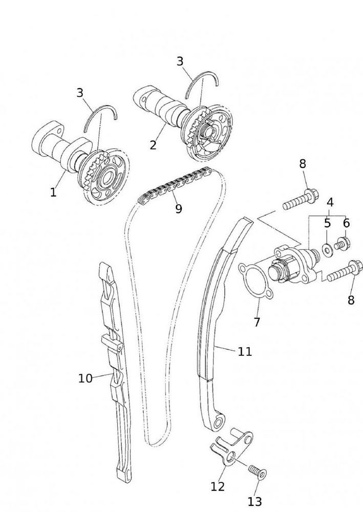 52978_63 Nockenwelle / Steuerkette